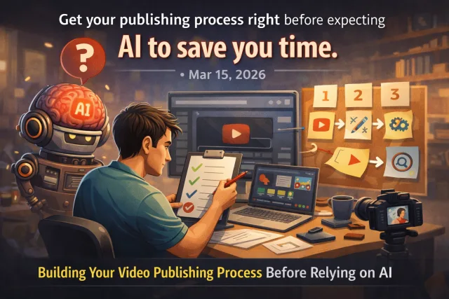 Video Publishing Process Before Using AI